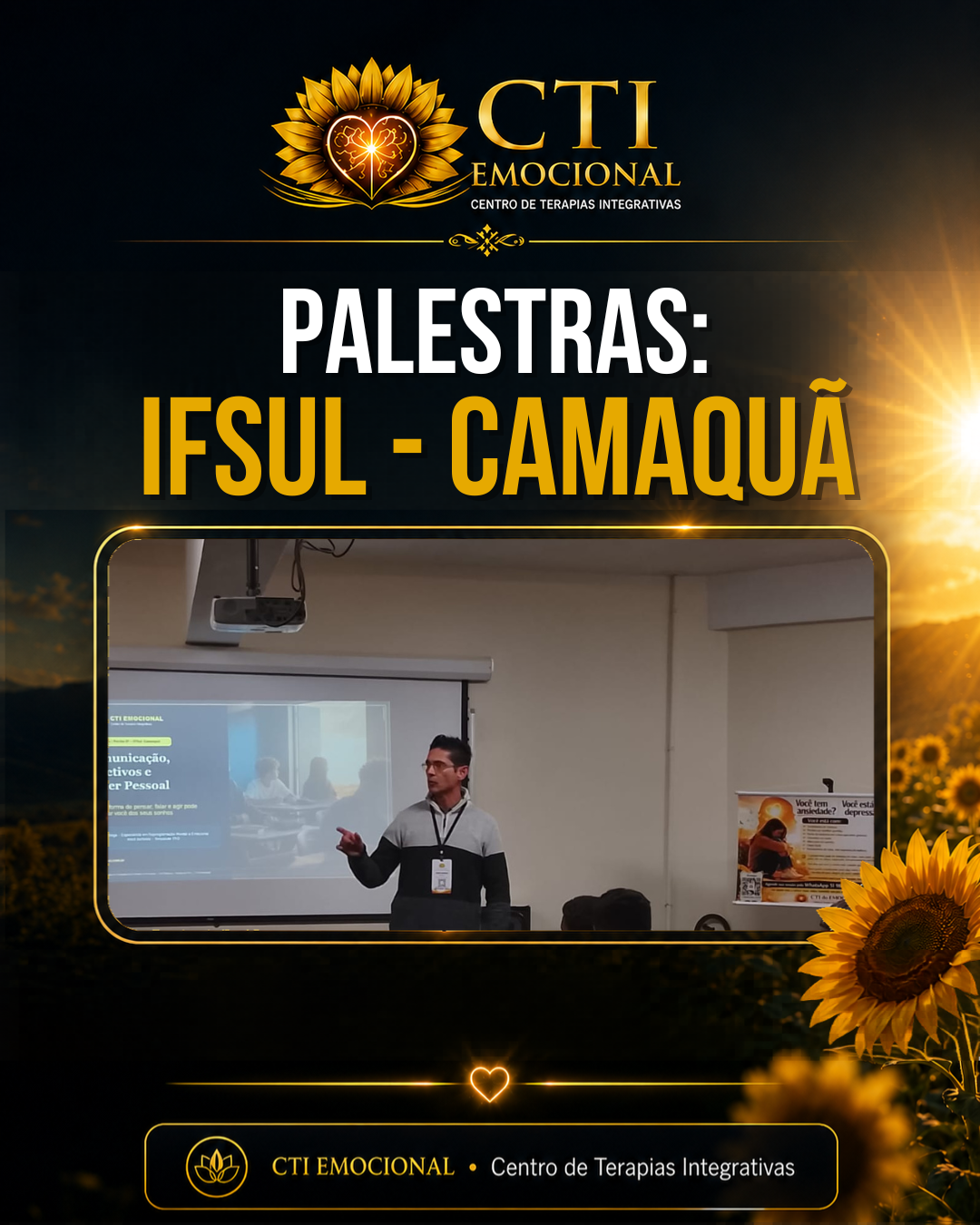 Registro de palestra do CTI Emocional